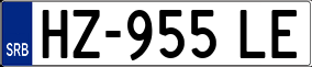 Trailer License Plate